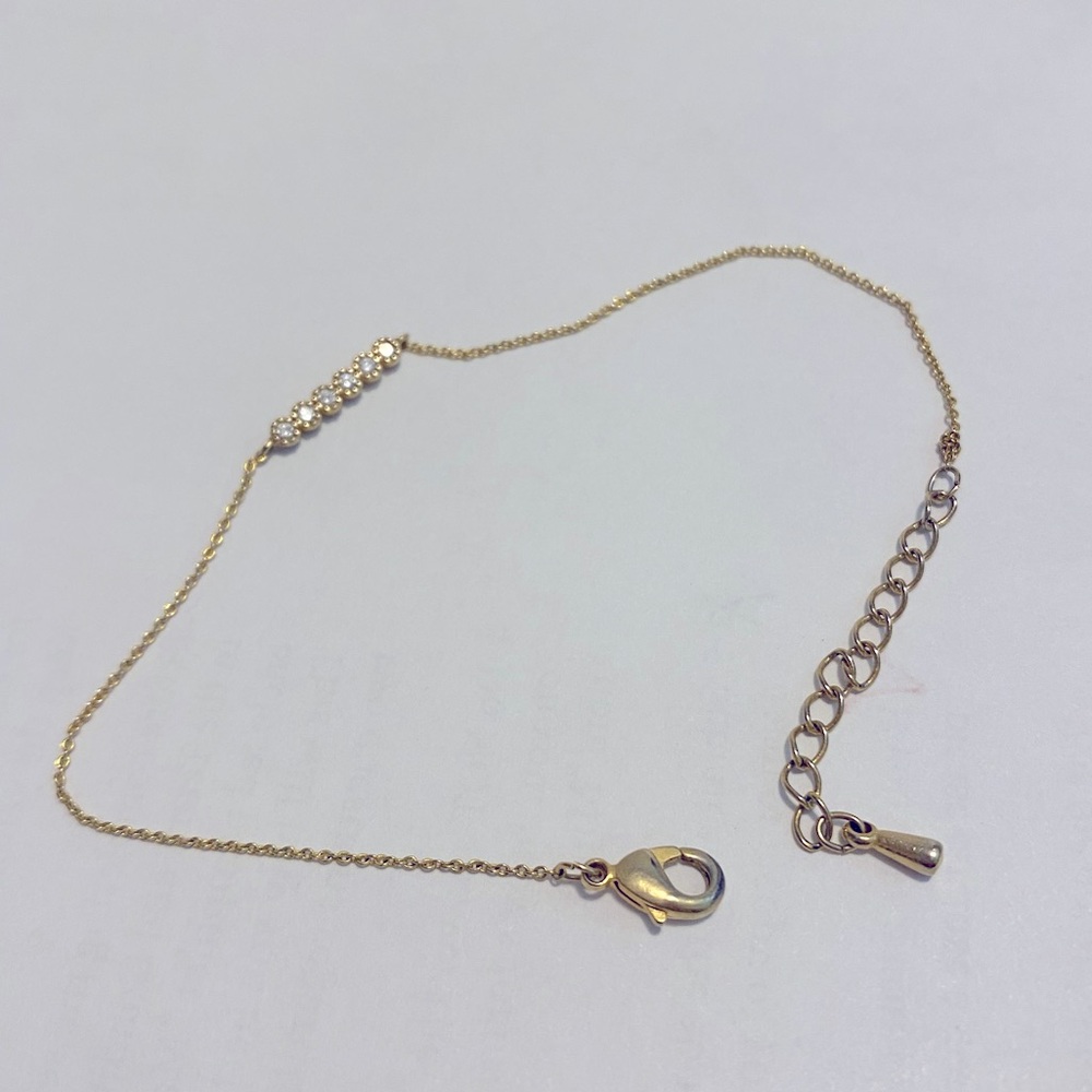 Dainty CZ gold bracelet